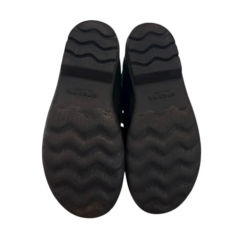 Sperry Port Rainbow Weather Duck Boots Black Kids 2M